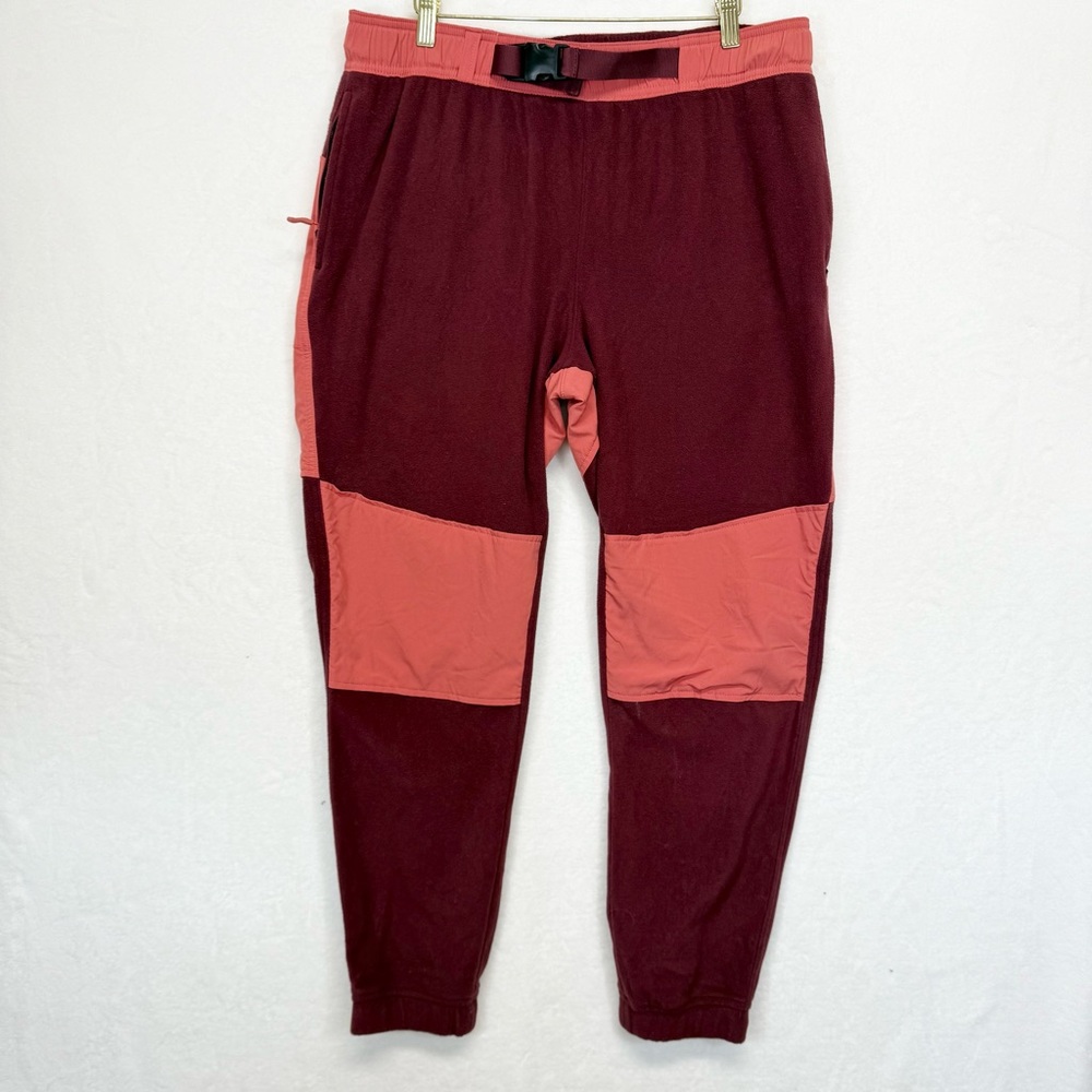 Ascend Burgundy and Coral Track Pants